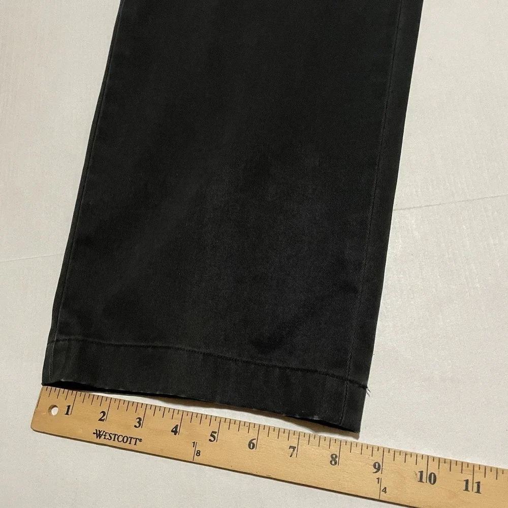 Brooks‎ Brothers Chino Advantage Clark Fit Pants 36 X 28 Black Straight Leg